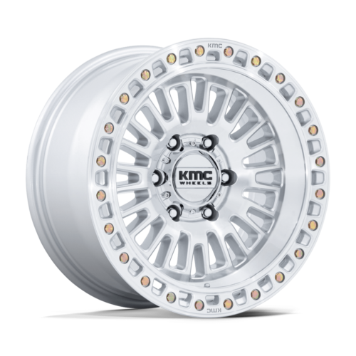 Felga aluminiowa KM554 AZTEC Gloss Silver W/ Machined Face KMC