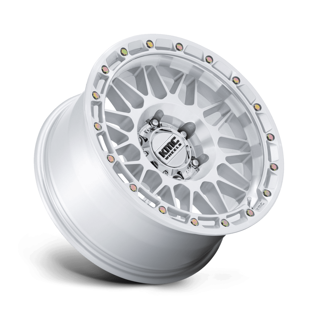 Felga aluminiowa KM555 ATTACK Gloss Silver W/ Machined Face KMC - obrazek 2