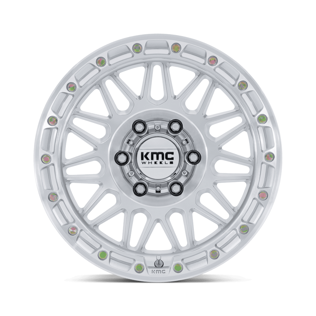 Felga aluminiowa KM555 ATTACK Gloss Silver W/ Machined Face KMC - obrazek 3