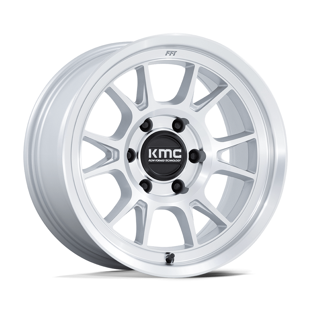 Felga aluminiowa KM729 RANGE Gloss Silver W/ Machined Face KMC
