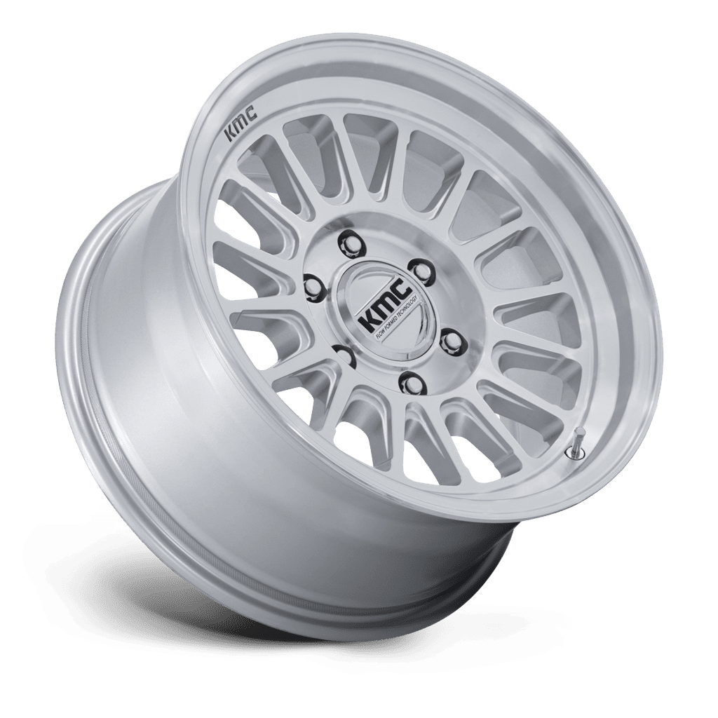 Felga aluminiowa KM733 IMPACT FFT Gloss Silver W/ Machined Face KMC - Image 3