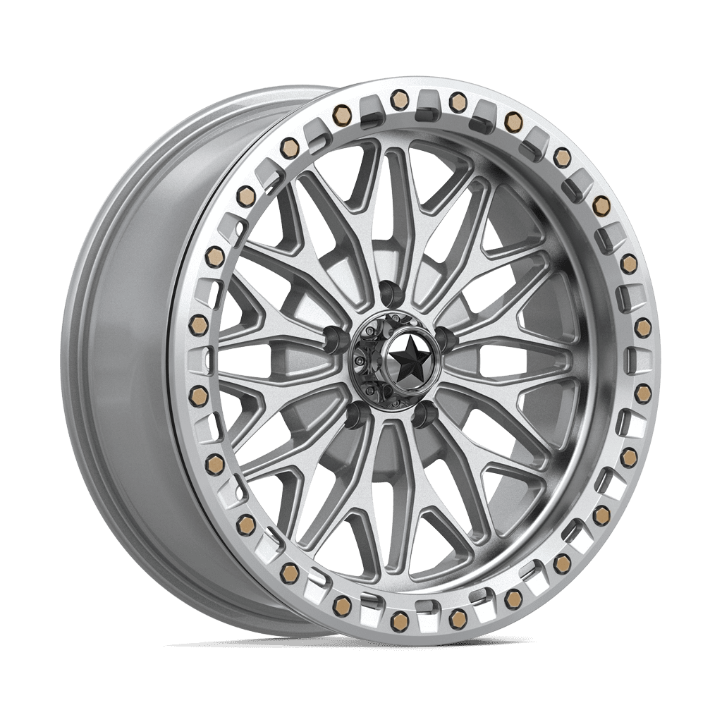 Felga aluminiowa MA53 BOLO UTV BEADLOCK Gloss Silver W/ Machined Face MSA