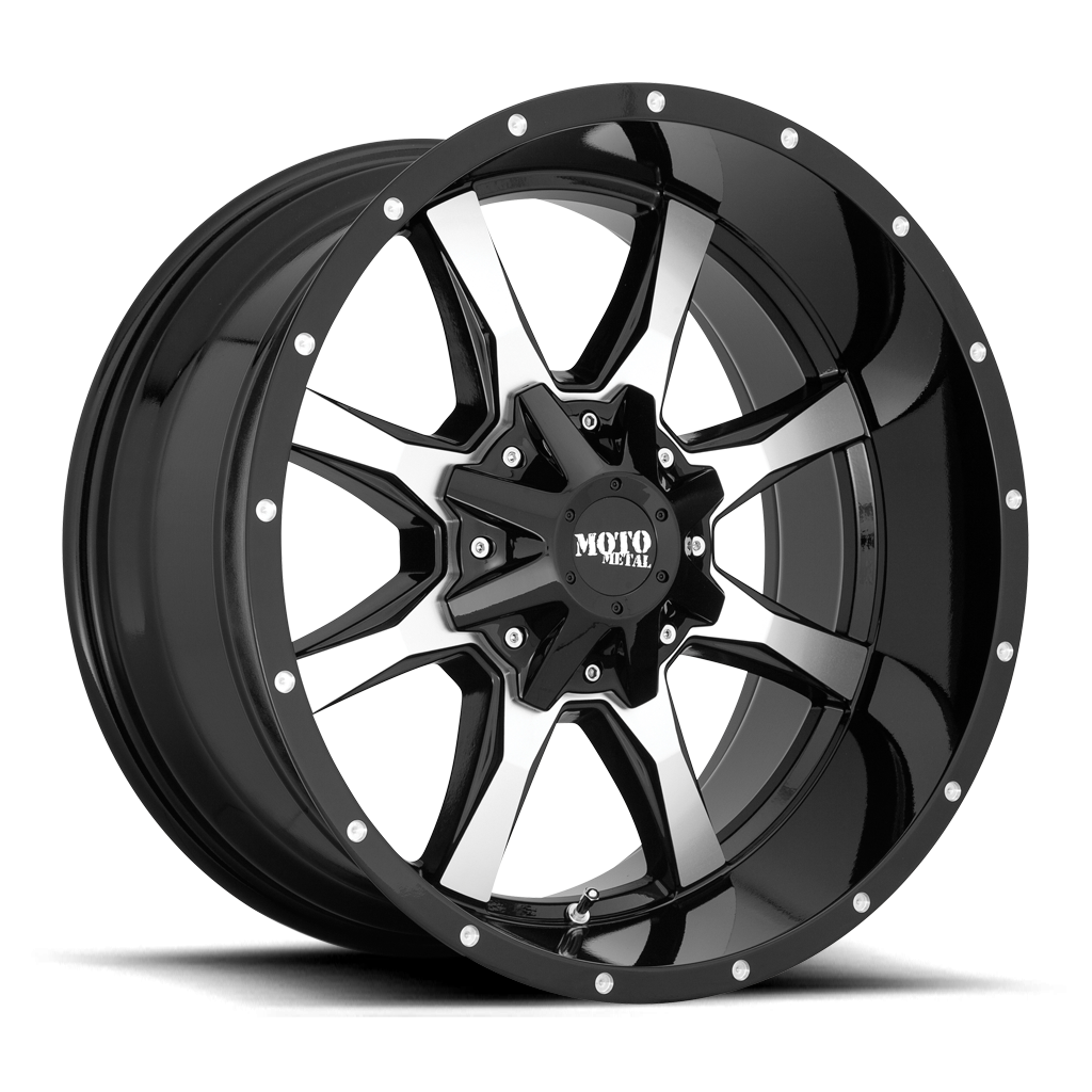 Felga aluminiowa MO970 Gloss Black Machined MOTO METAL