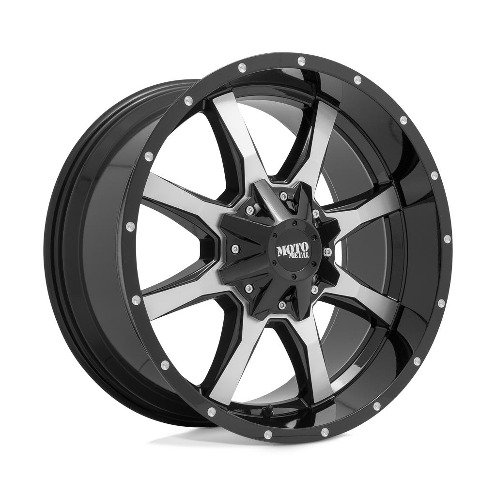 Felga aluminiowa MO970 Gloss Black Machined MOTO METAL