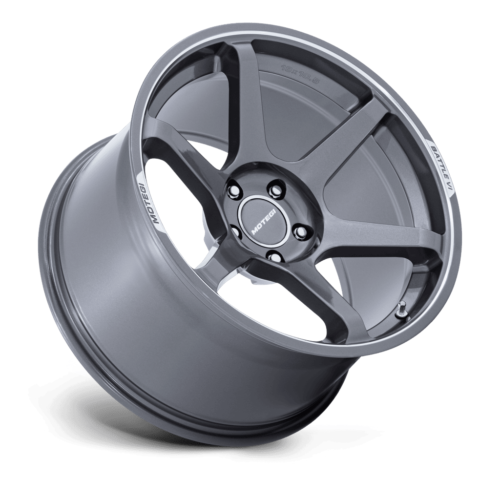 Felga aluminiowa MR160 BATTLE VI Gloss Gunzilla W/ Machined Lip MOTEGI RACING - Image 2