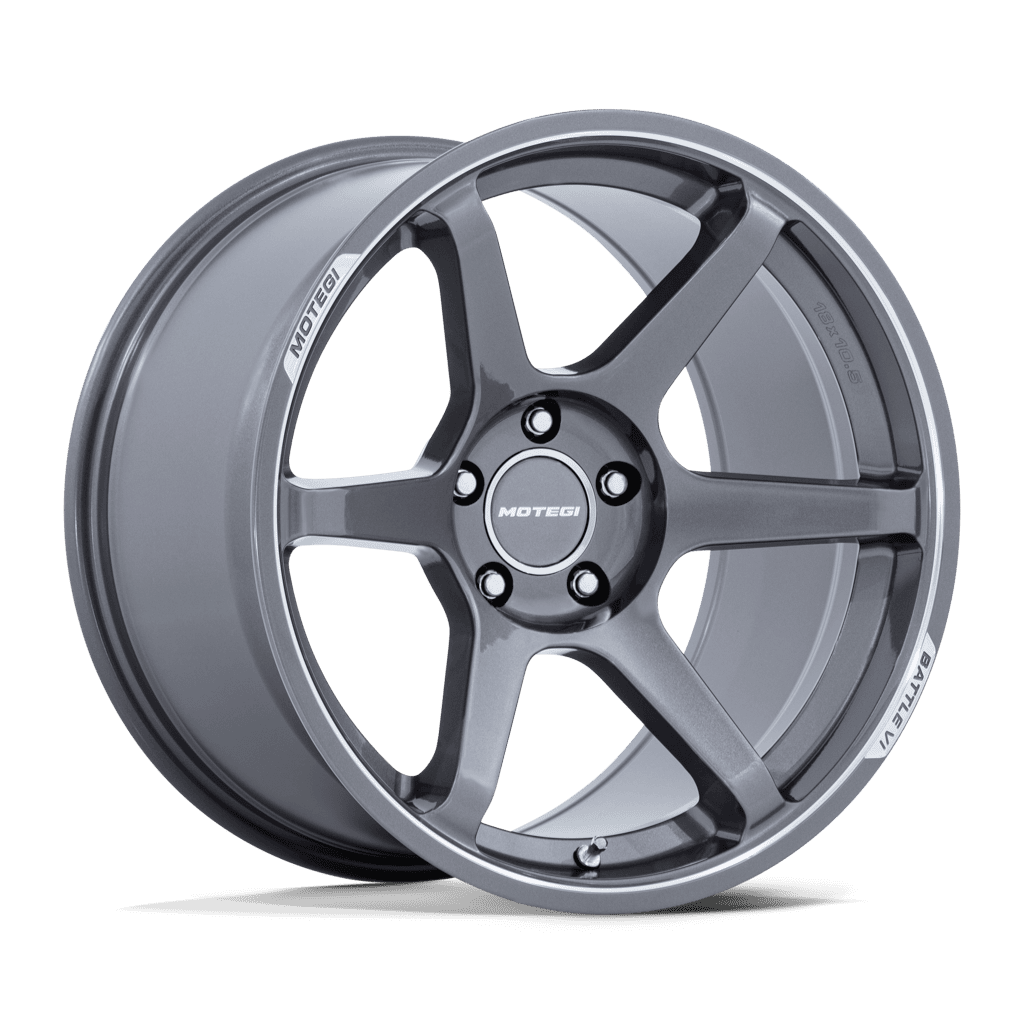 Felga aluminiowa MR160 BATTLE VI Gloss Gunzilla W/ Machined Lip MOTEGI RACING