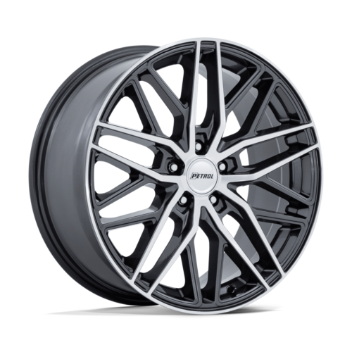 Felga aluminiowa PE004 P3E Gloss Gunmetal W/ Brushed Machined Face PETROL