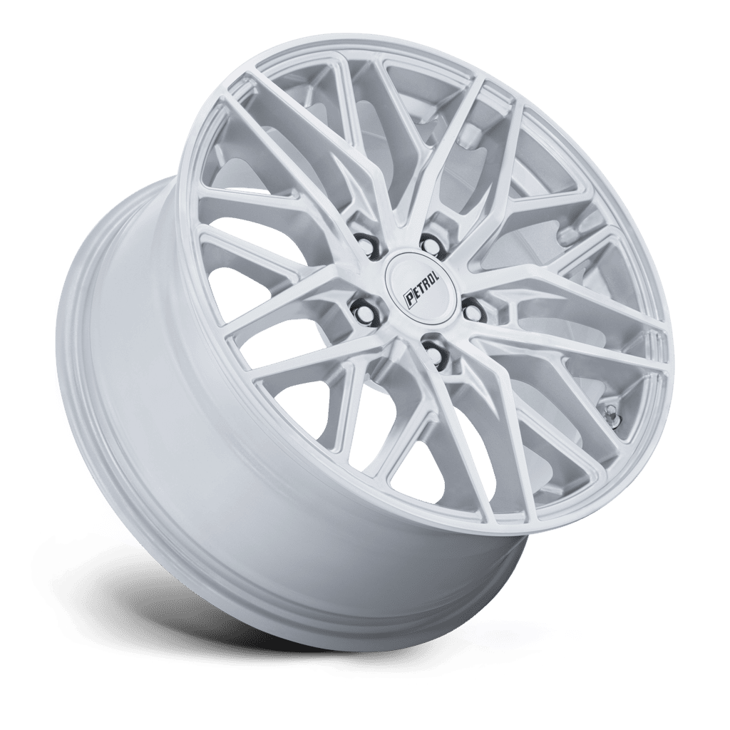 Felga aluminiowa PE004 P3E Machined W/ Brushed Gloss Silver PETROL - Image 3