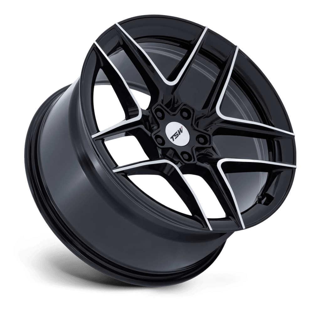 Felga aluminiowa TW008 SLIPSTREAM Gloss Black Machined TSW - Image 3