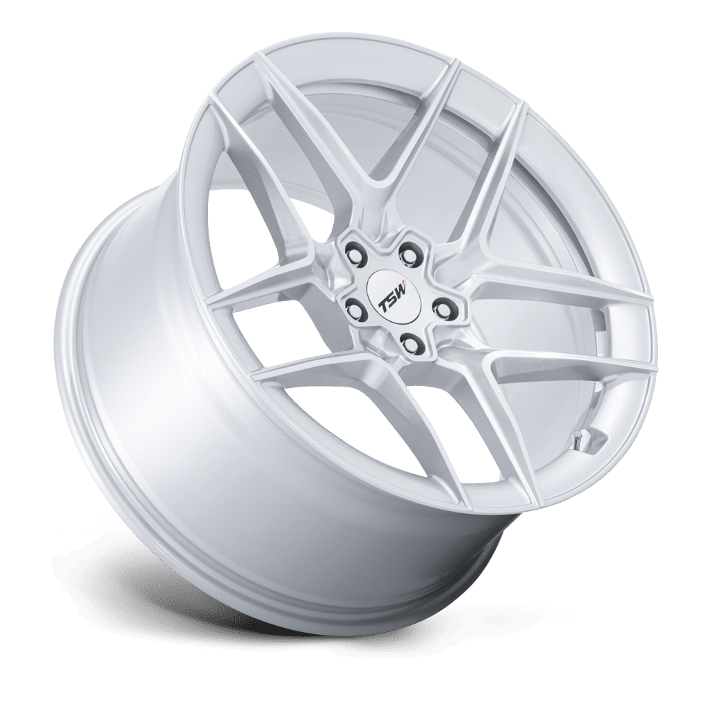 Felga aluminiowa TW008 SLIPSTREAM Gloss Silver W/ Machined Face TSW - Image 3
