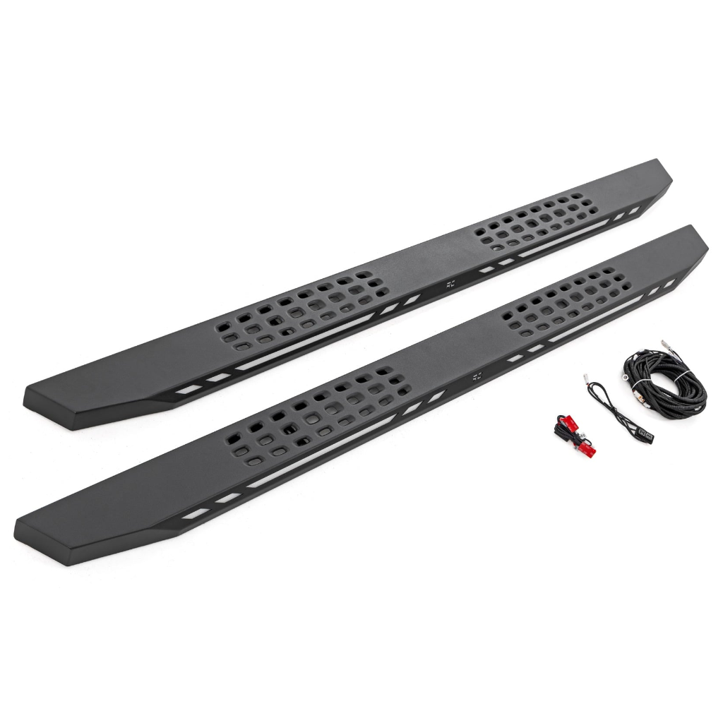Progi, stopnie boczne Rough Country AC2 CrewMax - obrazek 5