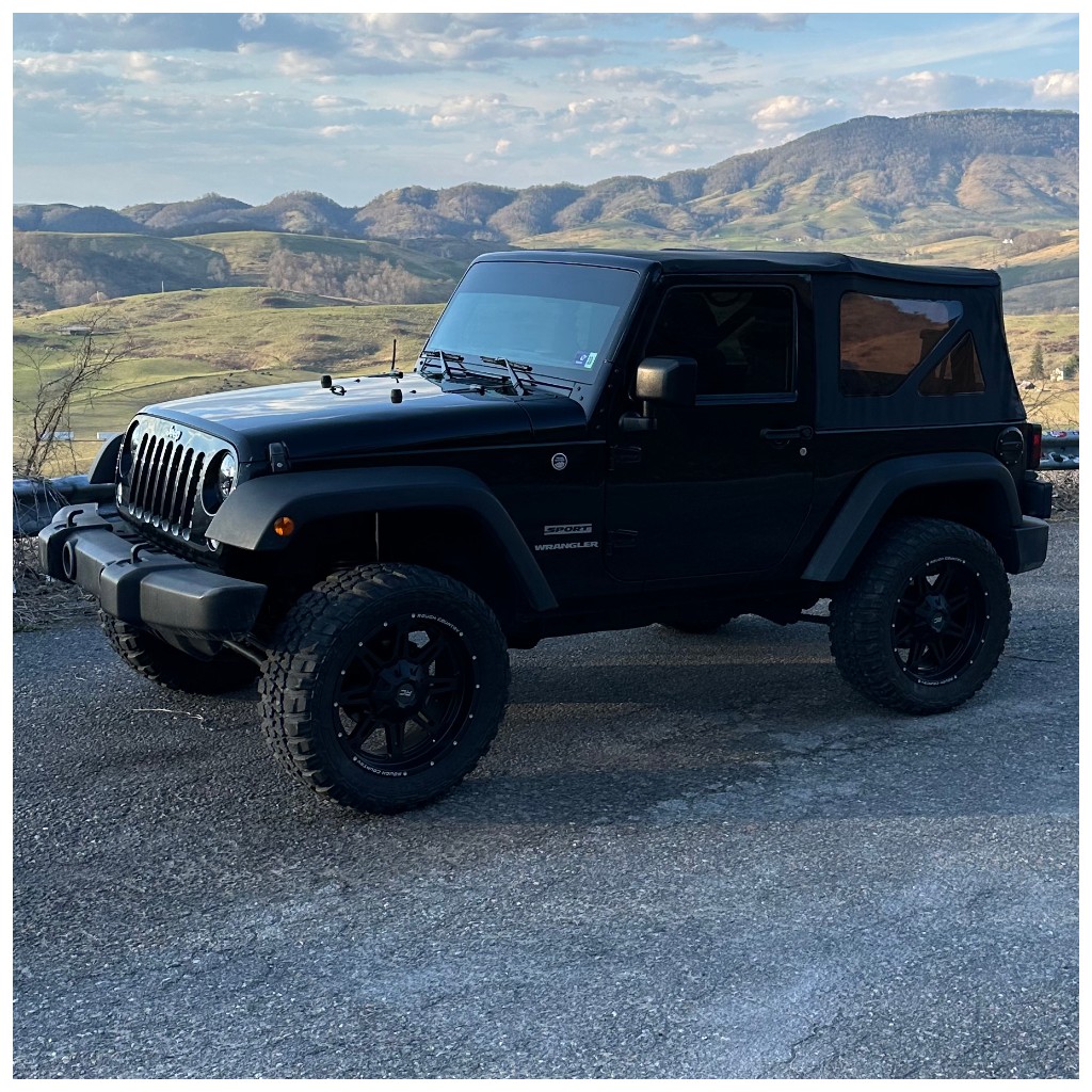 Soft top Black Denim Rough Country 07-09 - Image 2