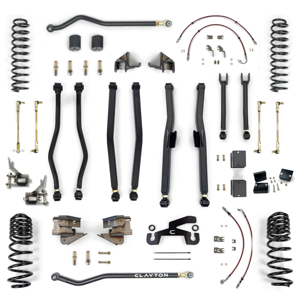 Zestaw zawieszenia Long Arm Clayton Overland+ Lift 4,5"