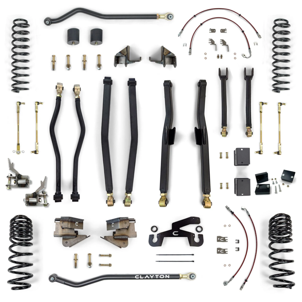 Zestaw zawieszenia Long Arm Clayton Premium Lift 3" JL 392