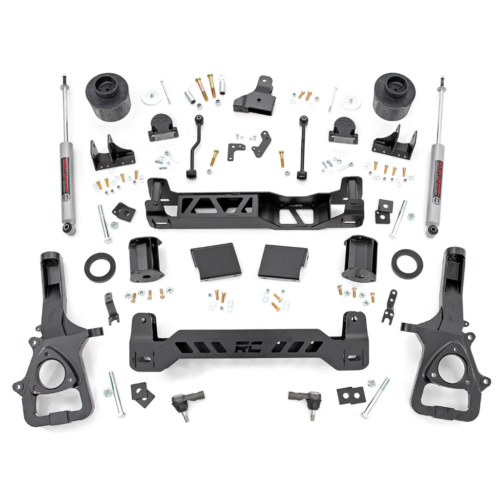 Zestaw zawieszenia z amortyzatorami N3 Rough Country Lift 6″ 2WD Duża piasta