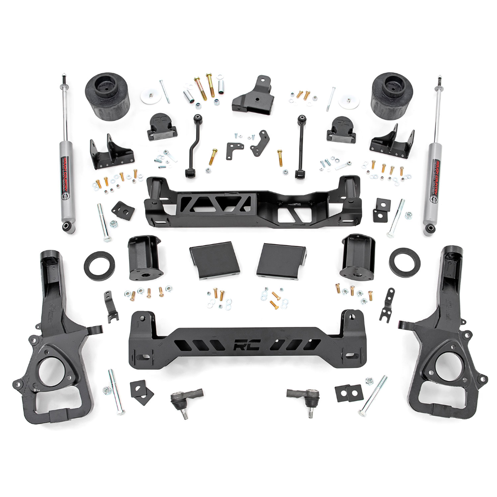 Zestaw zawieszenia z amortyzatorami N3 Rough Country Lift 6" 2WD Duża piasta