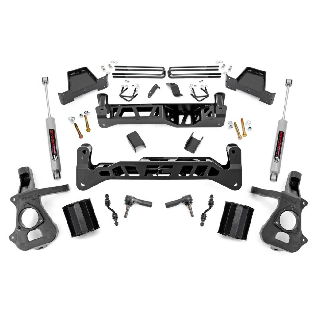 Zestaw zawieszenia z wahaczami ze stopu stali Rough Country Lift 7" 2WD