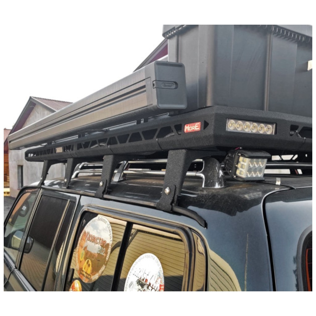 Bagażnik dachowy koszowy MorE 4x4 z relingami - obrazek 3