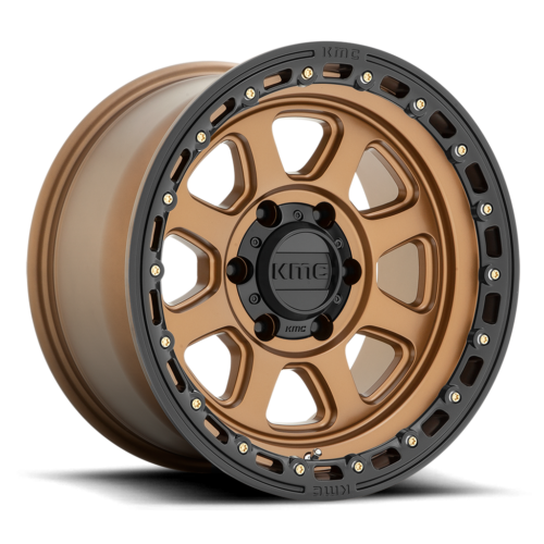 Felga aluminiowa KM548 CHASE Matte Bronze W/ Black Lip KMC