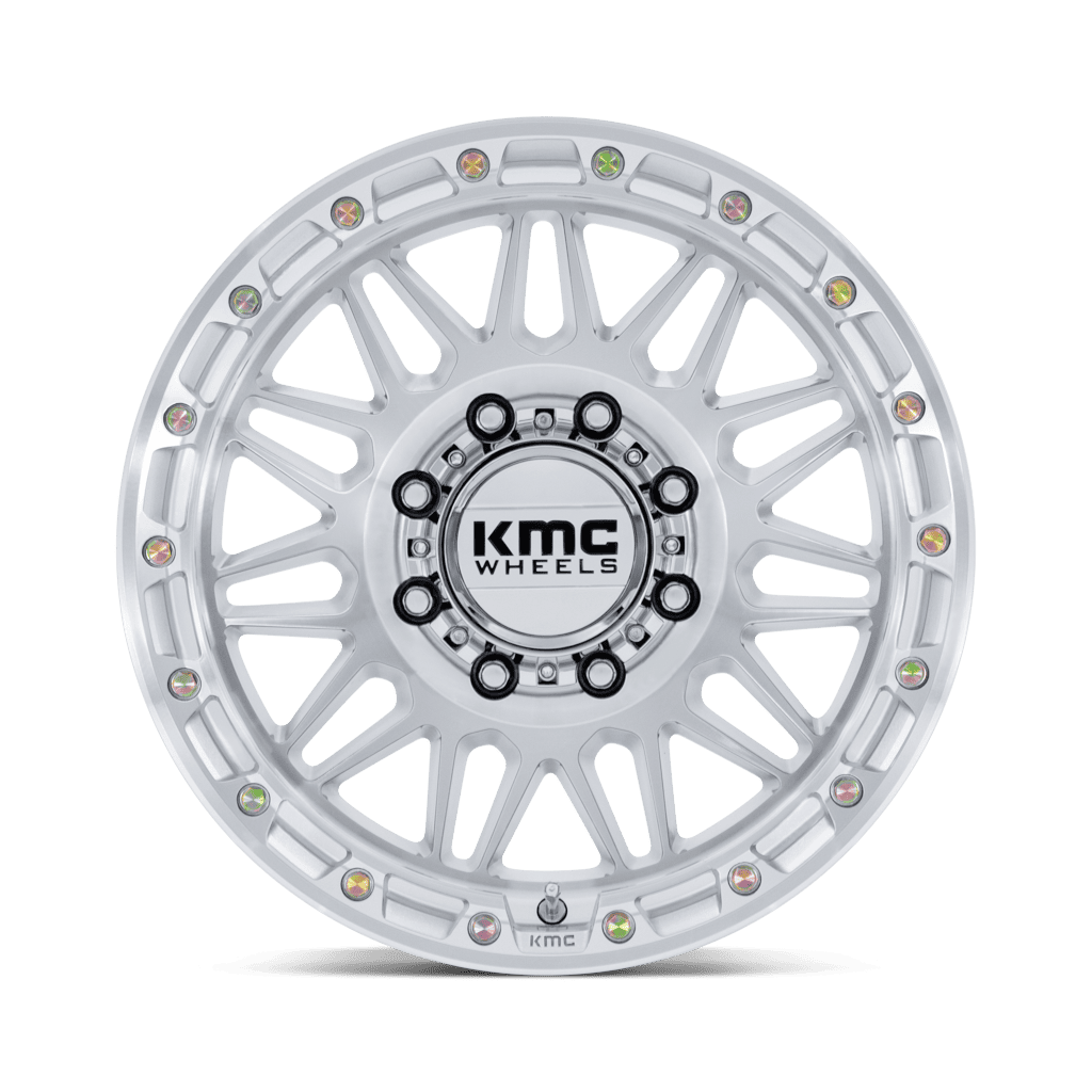 Felga aluminiowa KM555 ATTACK Gloss Silver W/ Machined Face KMC - obrazek 2