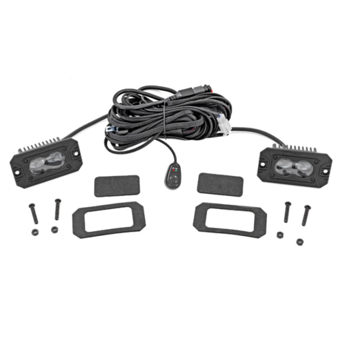 Lampy przeciwmgielne LED 3×1,75″ białe wpuszczane SAE Rough Country