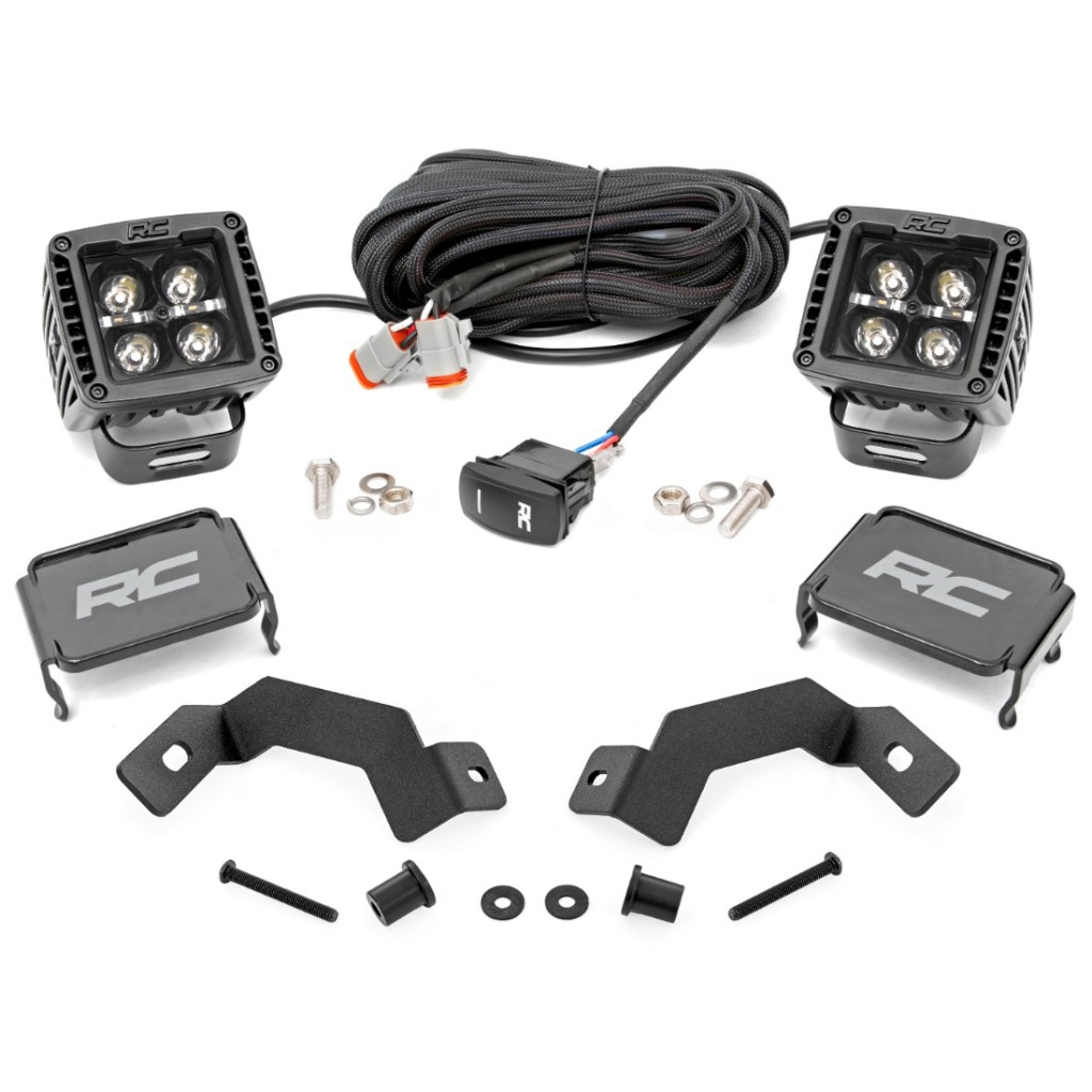Zestaw lamp 2" DRL LED doświetlających Rough Country Black Series