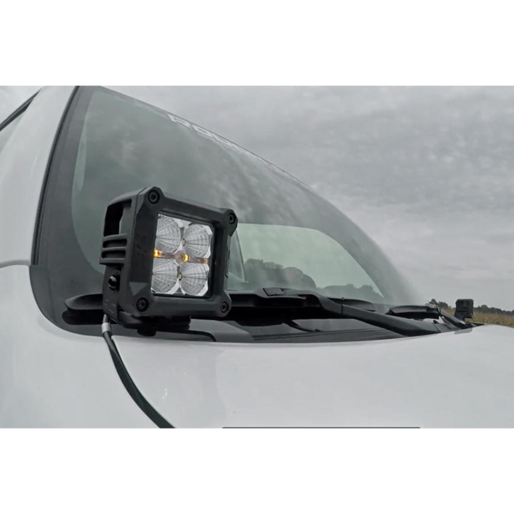 Zestaw lamp 2" LED Spot Beam doświetlających Rough Country Black Series - Image 2