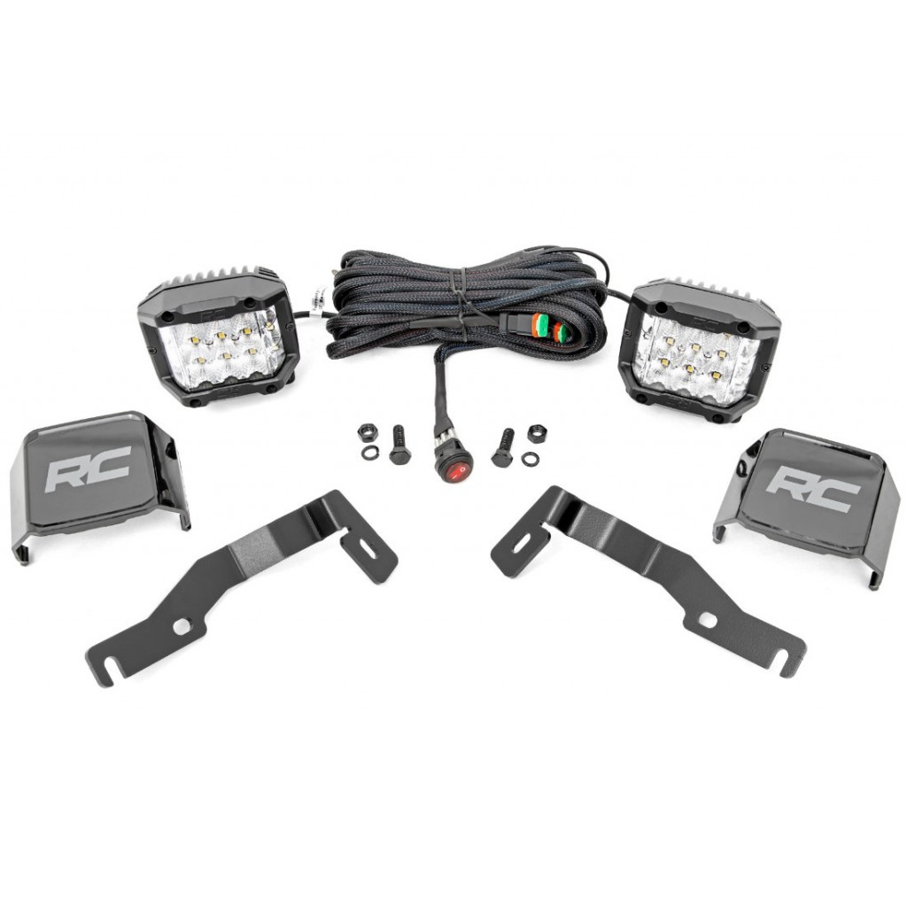 Zestaw lamp 3" LED Osram Wide Angle doświetlających Rough Country