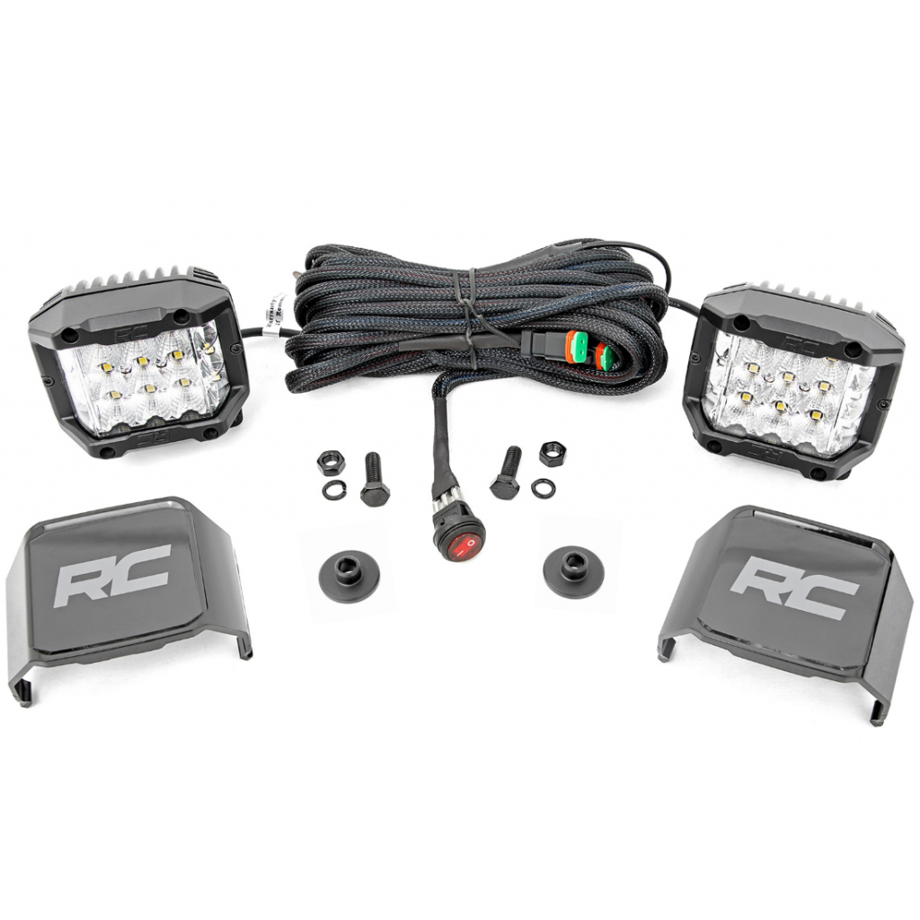 Zestaw lamp 3" Osram LED Wide Beam doświetlających Rough Country