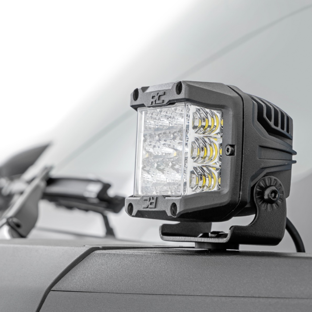 Zestaw lamp 3" Osram LED Wide Beam doświetlających Rough Country - Image 2