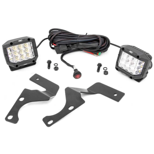 Zestaw lamp 3″ Osram LED Wide Beam doświetlających Rough Country