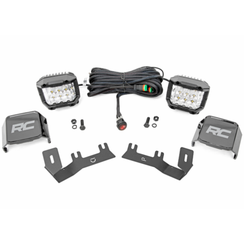 Zestaw lamp 3″ Osram LED Wide Beam doświetlających Rough Country