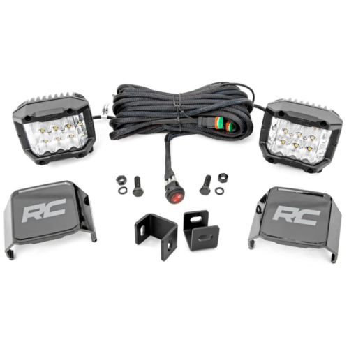 Zestaw lamp 3″ Osram LED Wide Beam doświetlających Rough Country