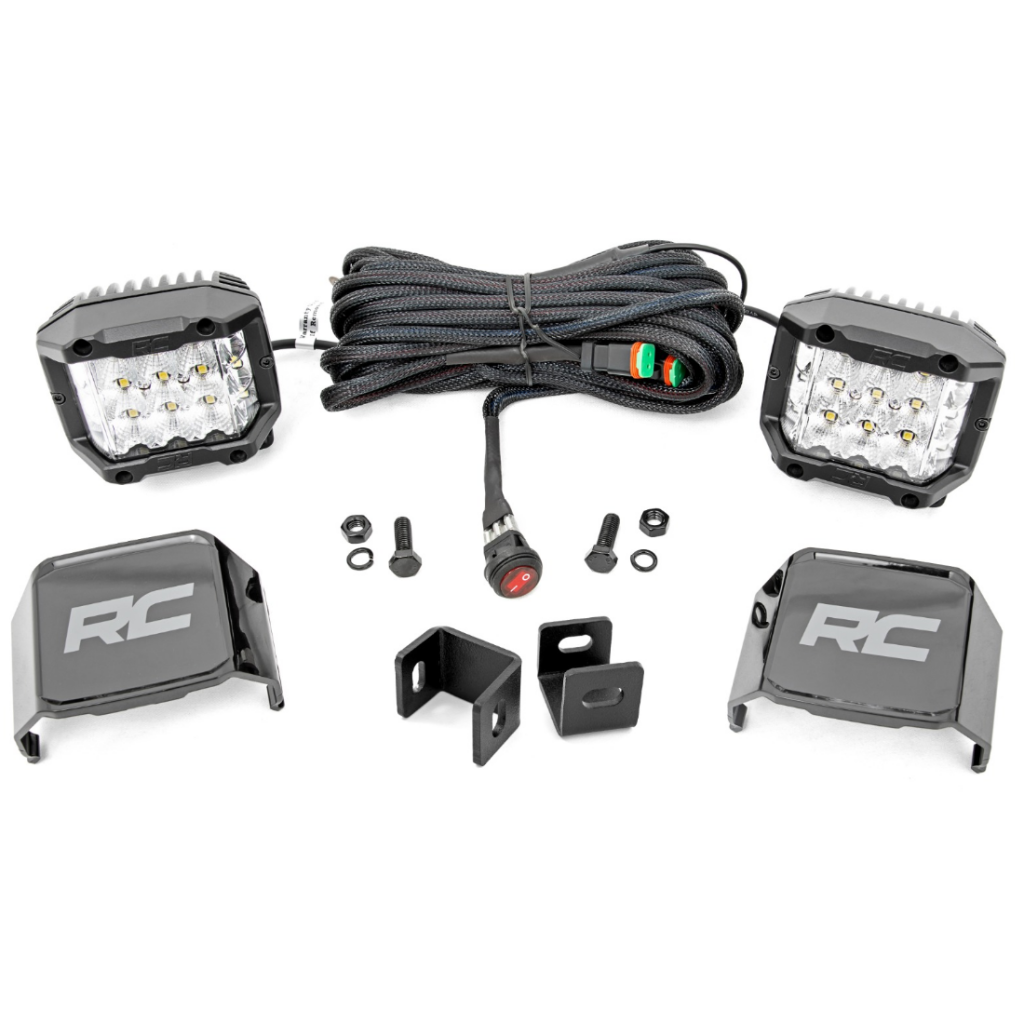 Zestaw lamp 3" Osram LED Wide Beam doświetlających Rough Country